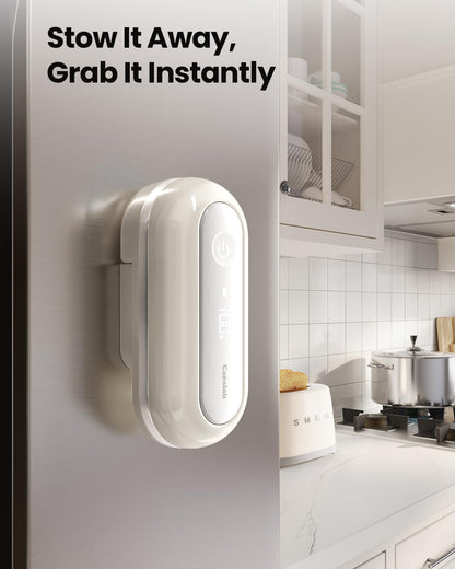 Turbo Rechargeable Can Opener - Professional Grade Blade, Auto-Stop, LED Battery Life Display, Wall-mountable, Side Cut Electric Can Opener for Smooth Edge, Hands-free Operation,USB-C Charging