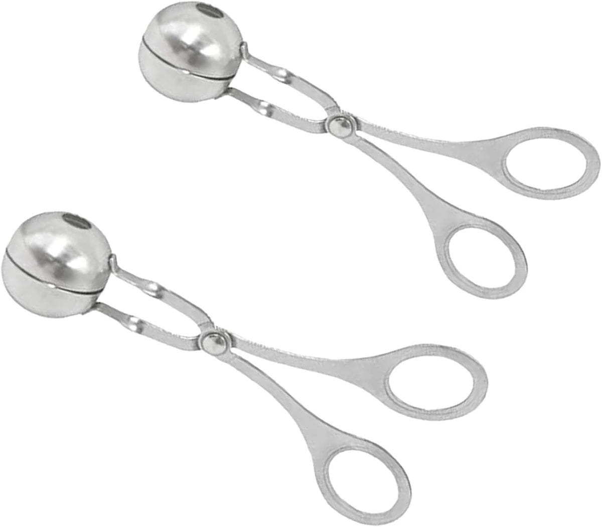 2 Pack Stainless Steel Meatball Maker Non-Stick Meat Baller Scoop Tongs
