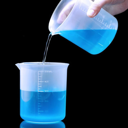 500ML Plastic Measuring Cup, Beaker Tip, Pour Measuring Containers