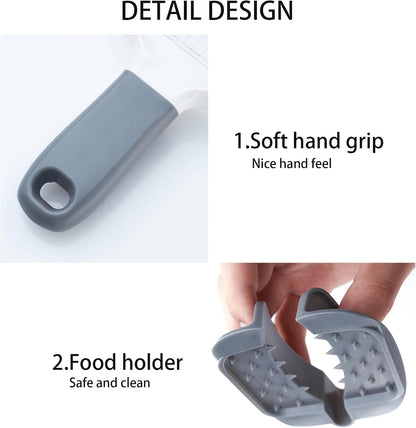 Mandoline Slicer for Kitchen, Adjustable Stainless Steel Blade, Vegetable Slicers, Slicer Vegetable Cutter with NO-slip Grip, Gray