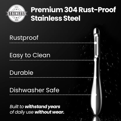 Vegetable Peeler, Ultra Sharp Blades, Stainless Steel I Peeler