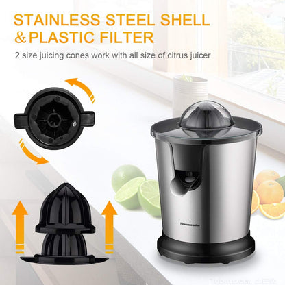 Electric Citrus Juicer, Lemon Squeezer with Stainless Steel, Orange Squeezer