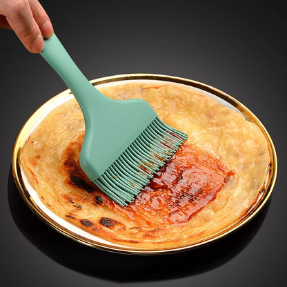 Basting Brush Silicone Pastry Baking Brushes Large Grill BBQ Sauce Marinade Meat Glazing Oil Brush Heat Resistant, Kitchen Cooking Baste Pastries Cakes Desserts, Dishwasher Safe 2Pack (2)