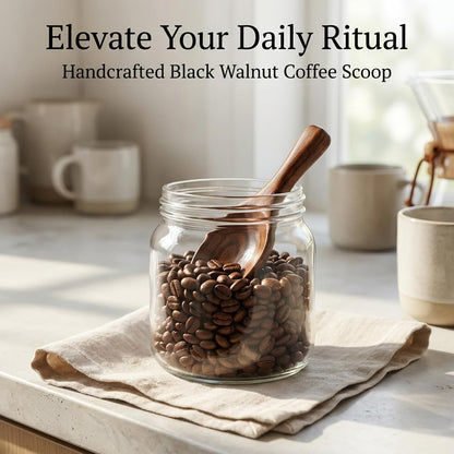 Wooden Coffee Scoop Bath Salt Scoop Multi-Purpose Kitchen Scooping Tool Home Kitchen Accessories Measuring for Coffee Beans Ground Beans or Tea Sugar