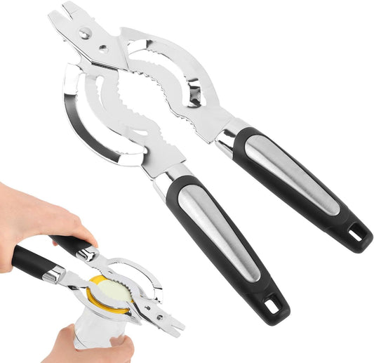 Jar Opener, Stainless Steel Jar Lid Opener Adjustable Bottle Can Opener Tool for Weak Hands, Arthritic Hands, Seniors with Arthritis, Kitchen Gadgets