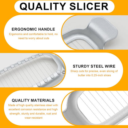 Butter Slicer Cutter Stainless Steel Multipurpose Cheese Slicer for Block Cheeses and Butter Gadgets Accessories