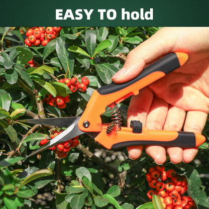 3 Pack Garden Pruning Shears Scissors Clippers (Yellow)