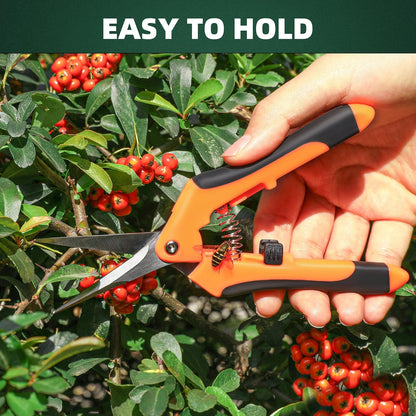 3 Pack Garden Pruning Shears Scissors Clippers (Yellow)