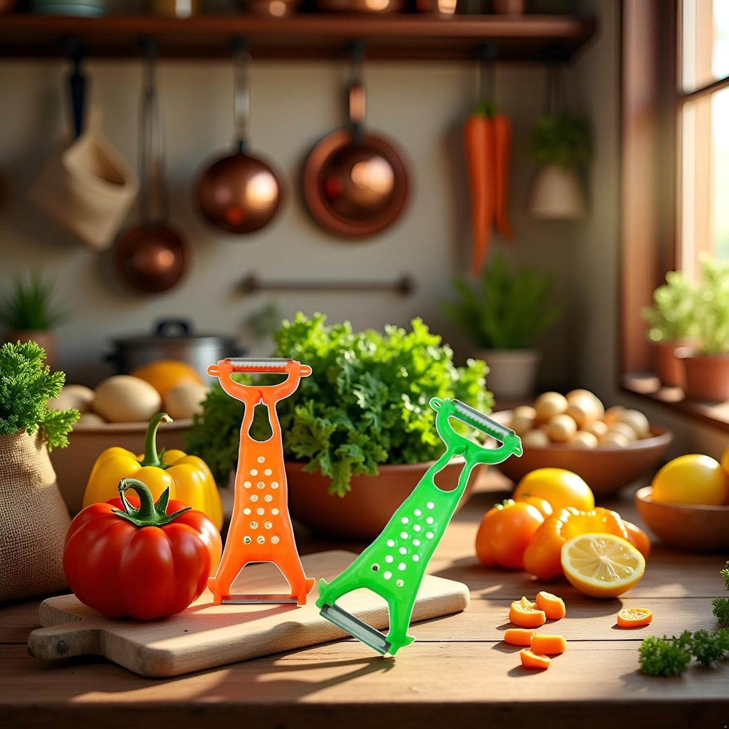 2 Pcs Vegetable Fruit Peeler Parer Julienne Cutter Slicer Peel Kitchen Tool Gadget Practical Processed Peelers Graters, Peelers and Slicers Kitchen Utensils and Gadgets