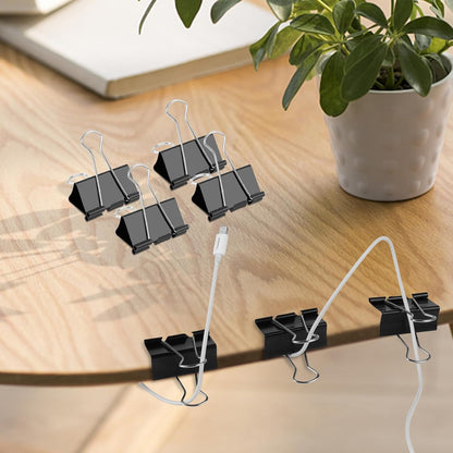 Extra Large Binder Clips 2 inch, (40 Pcs) Big Paper Clips for Office Supplies