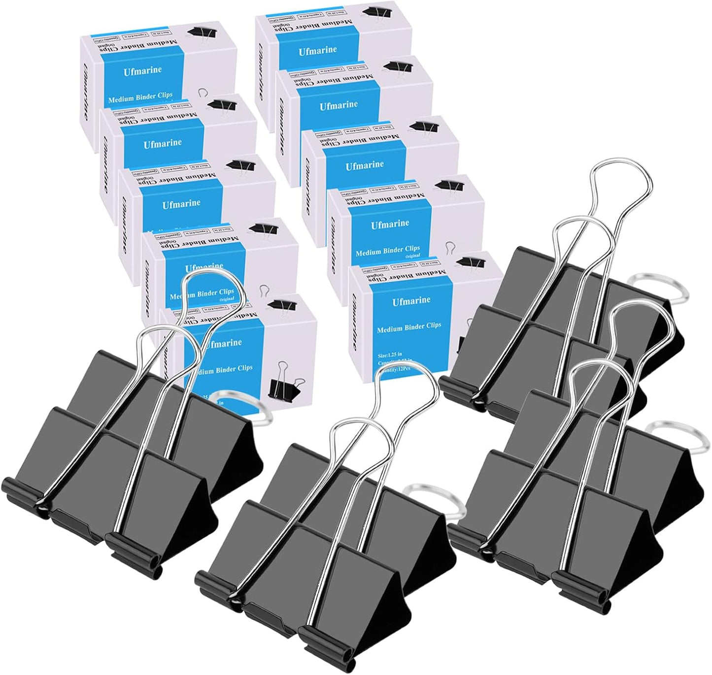 Extra Large Binder Clips 2 inch, (40 Pcs) Big Paper Clips for Office Supplies