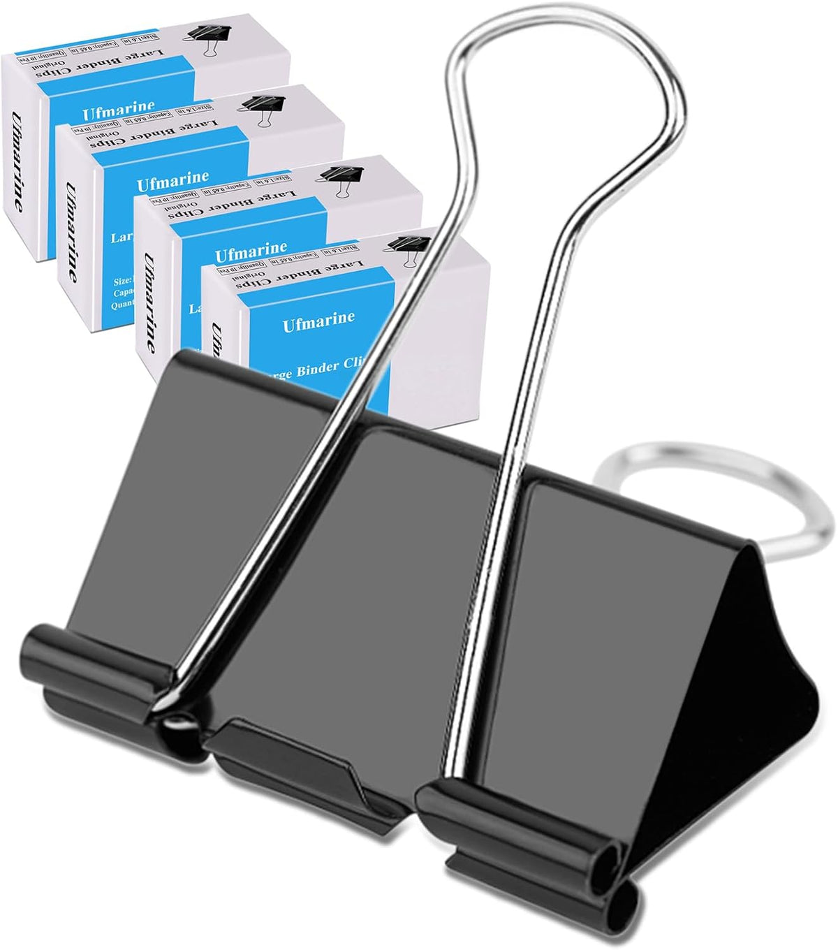 Extra Large Binder Clips 2 inch, (40 Pcs) Big Paper Clips for Office Supplies