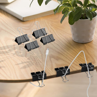 Extra Large Binder Clips 2 inch, (40 Pcs) Big Paper Clips for Office Supplies
