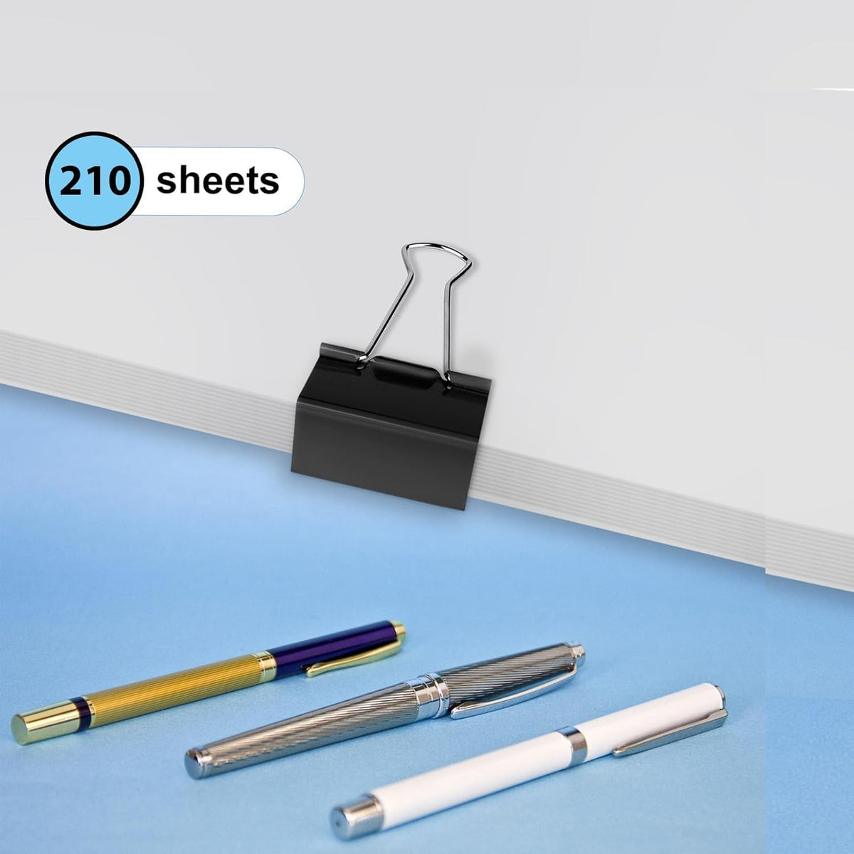 Extra Large Binder Clips 2 inch, (40 Pcs) Big Paper Clips for Office Supplies