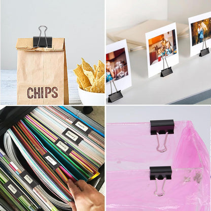 Extra Large Binder Clips 2 inch, (40 Pcs) Big Paper Clips for Office Supplies