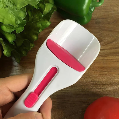 1pcs Cake Batter Distribution Scoop, One-Touch Sliding Button Dispenses Batter, Home Batter Dispenser Baking Tool