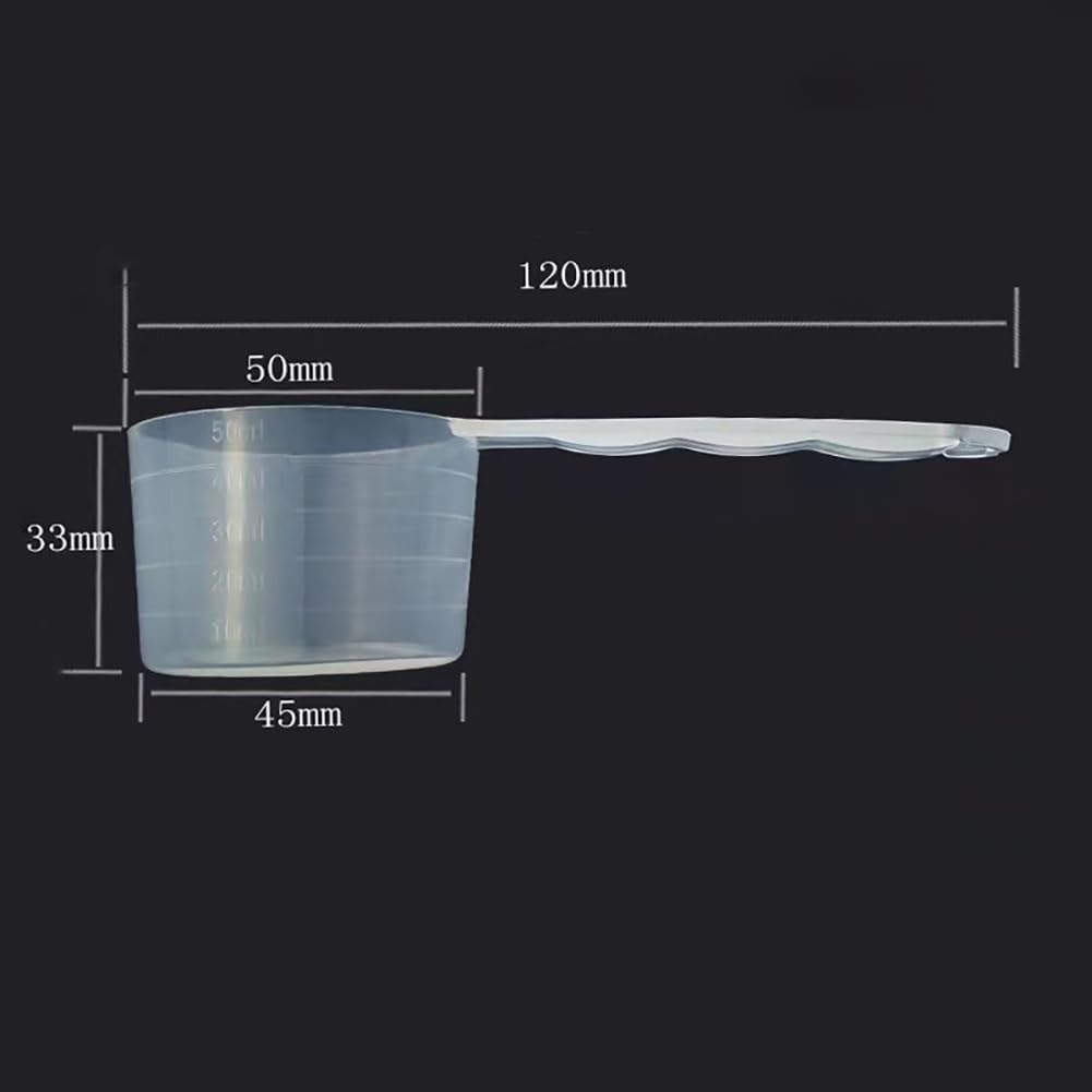 6pcs Milk Powder Scoops Laundry Detergent Scoop Lab Measuring Spoon Plastic Measuring Spoons for Cosmetics Powders Kitchen