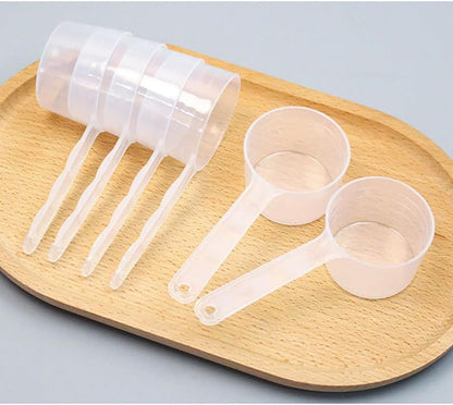 6pcs Milk Powder Scoops Laundry Detergent Scoop Lab Measuring Spoon Plastic Measuring Spoons for Cosmetics Powders Kitchen