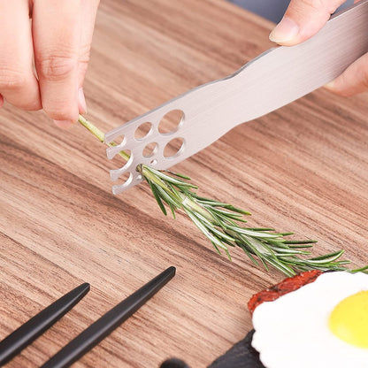 Stainless Steel Herb Stripper Tool for Kale – Leaf Remover & Stem Stripper with Handle for Chard, Collard Greens and Fresh Herbs