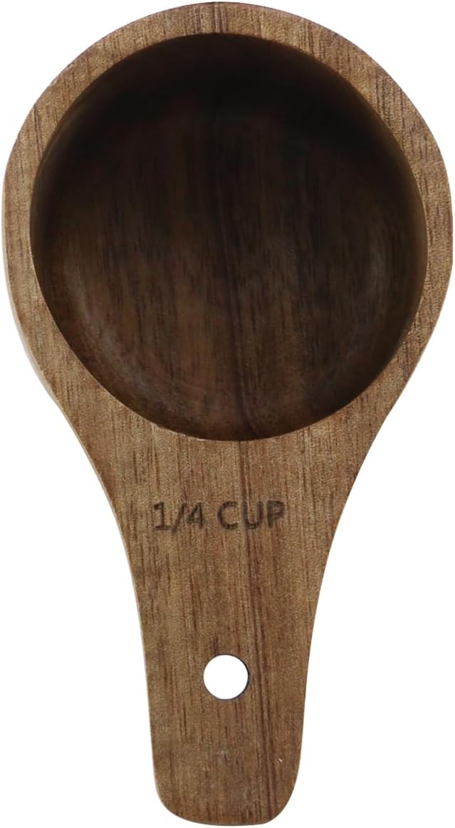 1PCS 1 Cup Wooden Measuring Cup Wood Kitchen Utensils Measure Spoon