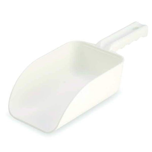 6400X Color-Coded Plastic Hand Scoop - BPA-Free, Food-Safe Scooper, Commercial Grade Utensils, Restaurant and Food Service Supplies, Large 32 Ounce Size, White