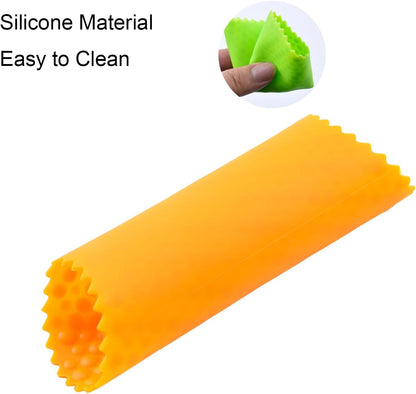 3Pack Silicone Garlic Peeler, Garlic Peeler Skin Remover Roller Keeper, Garlic Tube Rollers Skin Remover (Yellow, Green, Blue)