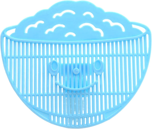 Clip on Strainer 4x5 Inch Food Grade PP "Rice in Bowl" Clip on Strainer for Pots with Smiling Expression for Rice/Noodle/Fruit/Vegetable Washing