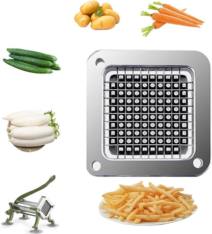 French Fry Cutter Replacement Blade,Blade Assembly and Pusher Block for Commercial French Fry Cutter (1/4" Replacement Blade)