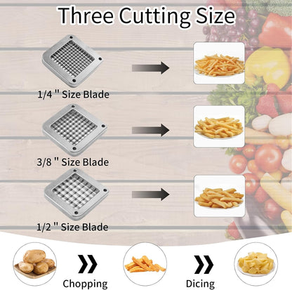 French Fry Cutter Replacement Blade,Blade Assembly and Pusher Block for Commercial French Fry Cutter (1/4" Replacement Blade)