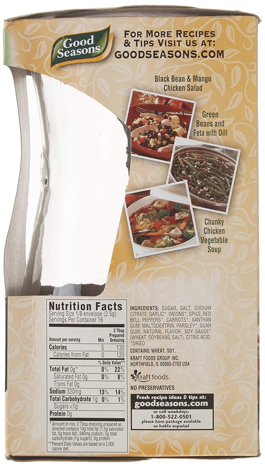 Italian Dressing Mix, 2 Packages with Cruet, 1.4 Oz. Net