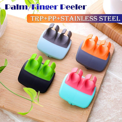 4 Pack Finger Peeler Vegetable Fruit Potato Kitchen,Assorted Colors