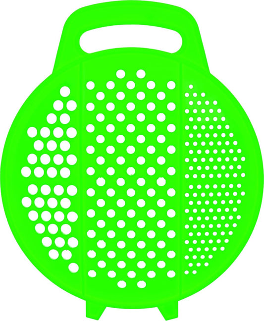 Flat Plastic Grater - Handheld Rust Free Cheese Grater - Tableside Handle Ginger Shredder