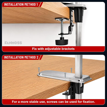 Commercial Can Opener, Manual Stainless Steel Table Can Openers, Industrial can opener for 10 cans Up to 11” Tall, Manual Can Opener with Plated Steel Base Stainless Steel Blade For Bars Hotel Kitchen