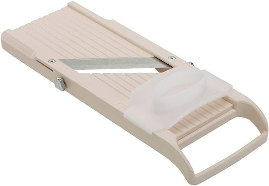 Super Standard Madoline Slicer, with with 4 Japanese Stainless Steel Blades, Almond