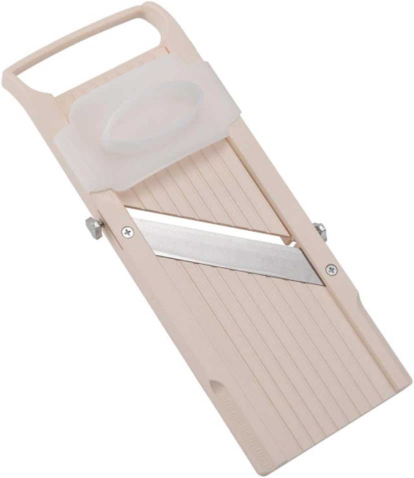 Super Standard Madoline Slicer, with with 4 Japanese Stainless Steel Blades, Almond