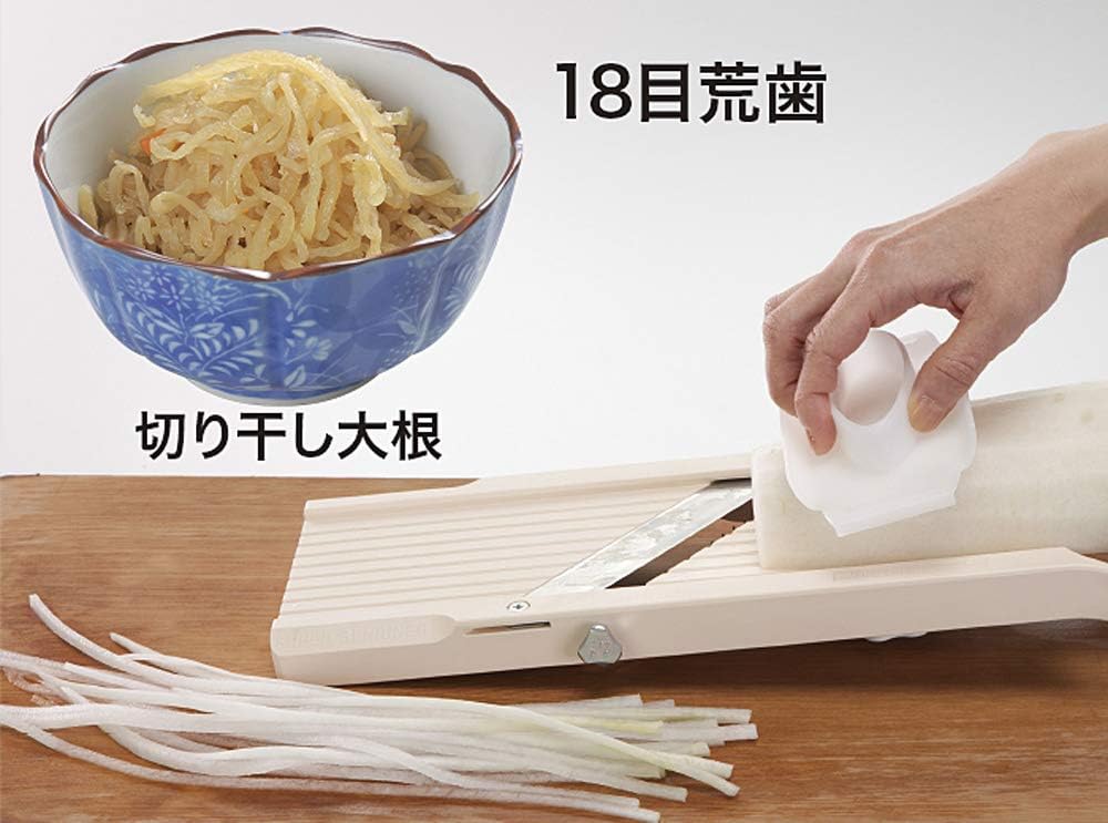 Super Standard Madoline Slicer, with with 4 Japanese Stainless Steel Blades, Almond