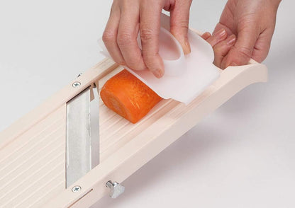Super Standard Madoline Slicer, with with 4 Japanese Stainless Steel Blades, Almond