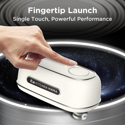 Orbit One Stainless Steel Rechargeable Electric Can Opener | Hands-free, USB-C Charging, Automatic Stop, Smooth Edge, Heavy Duty