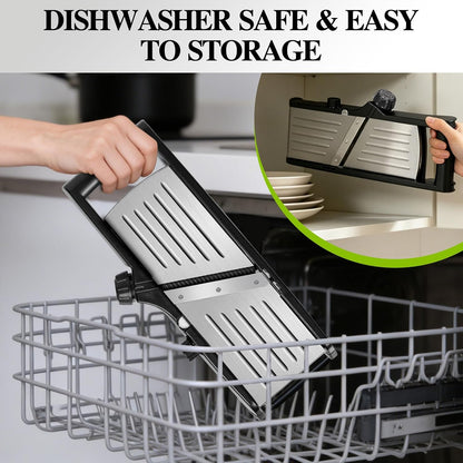Mandoline Slicer for Kitchen, Adjustable Stainless Steel Food Slicer