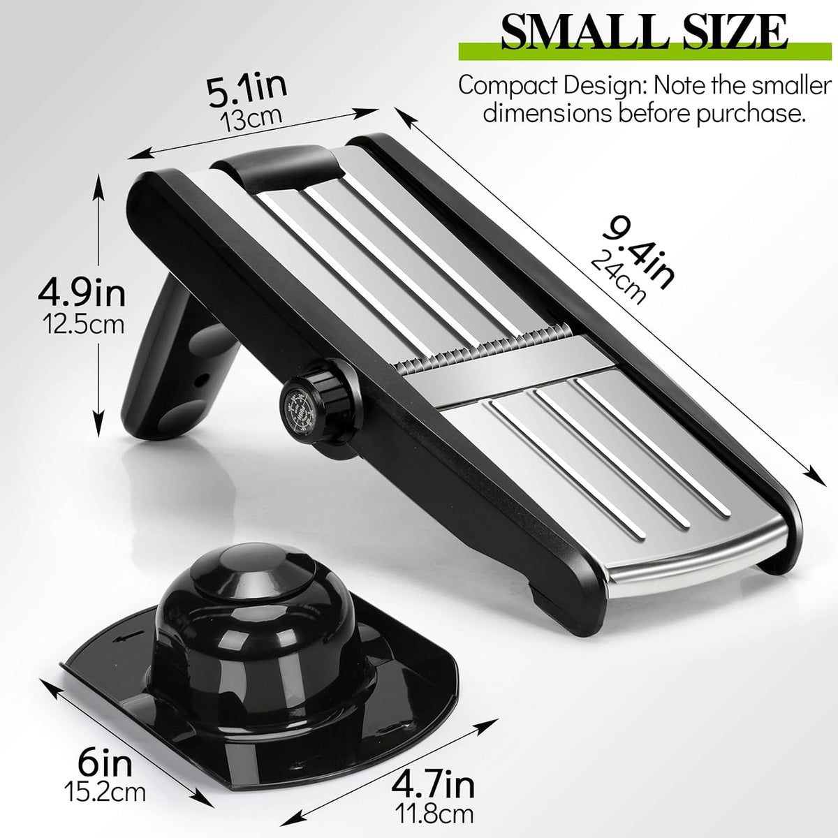 Mandoline Slicer for Kitchen, Adjustable Stainless Steel Food Slicer