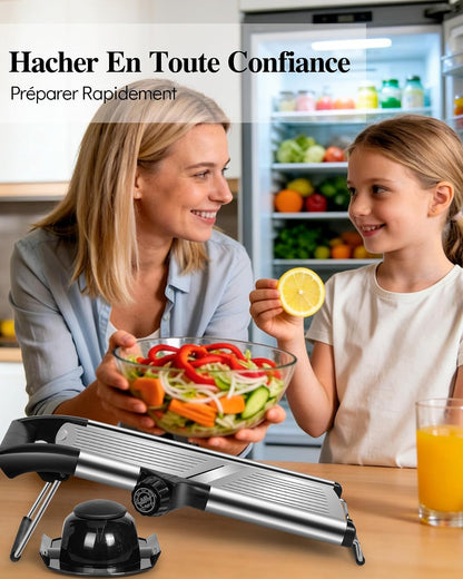 Mandoline Slicer for Kitchen, Adjustable Stainless Steel Food Slicer