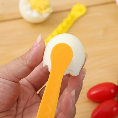 2Pcs Yellow Egg Cutter Set Lace Fruit Slicer Carving Lace Cutting Wire Egg Cutter Fancy Cooked Eggs Cutter Household Boiled Eggs Cut Egg Decorator