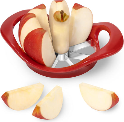 4.2" Upgrade Apple Slicer and Corer Ultra Sharp Blade Apple Cutter Red
