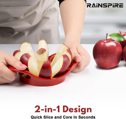 4.2" Upgrade Apple Slicer and Corer Ultra Sharp Blade Apple Cutter Red