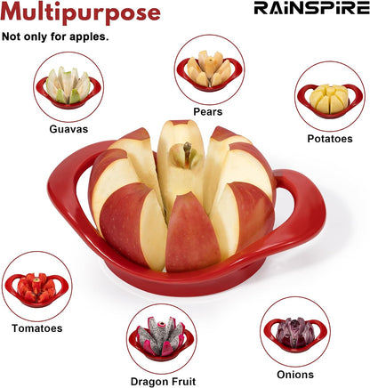 4.2" Upgrade Apple Slicer and Corer Ultra Sharp Blade Apple Cutter Red