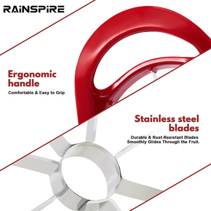 4.2" Upgrade Apple Slicer and Corer Ultra Sharp Blade Apple Cutter Red