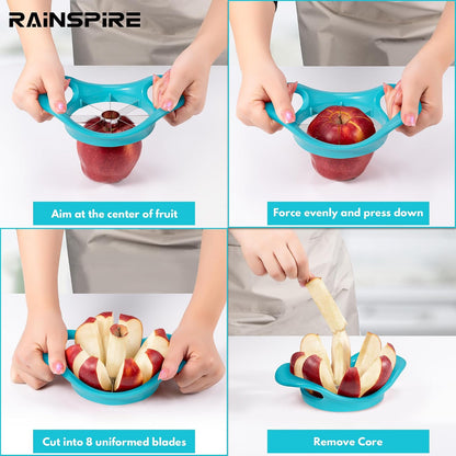 4.2" Upgrade Apple Slicer and Corer Ultra Sharp Blade Apple Cutter Red