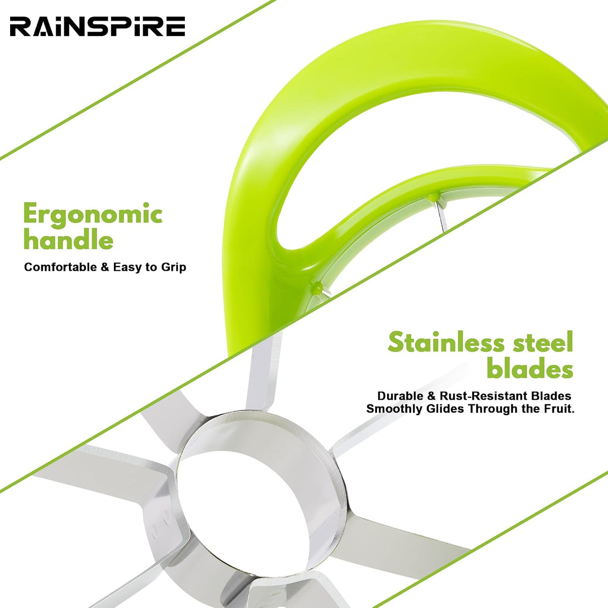 4.2" Upgrade Apple Slicer and Corer Ultra Sharp Blade Apple Cutter Red