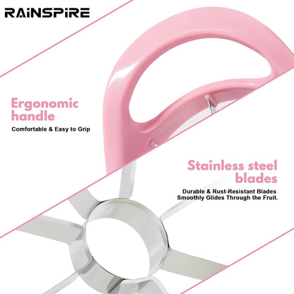 4.2" Upgrade Apple Slicer and Corer Ultra Sharp Blade Apple Cutter Red