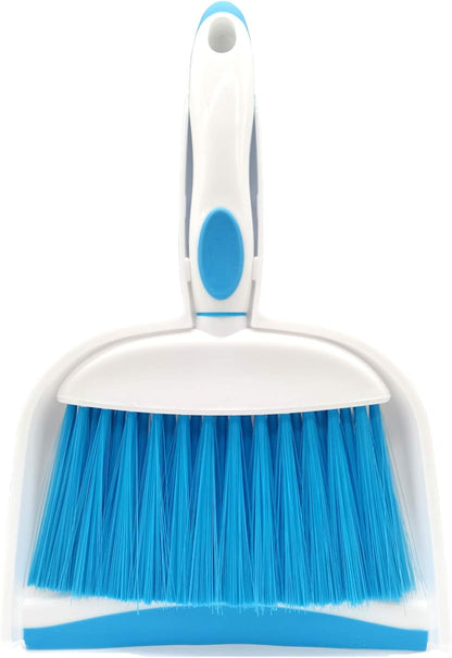 Mini Broom and Dustpan Set-Mini Whisk Set for Desk, Housekeeping, Office, Kitchen, Pet Nest, etc.,Daily Cleaning Necessity Plastic Mini Dustpan Set (Light Green)